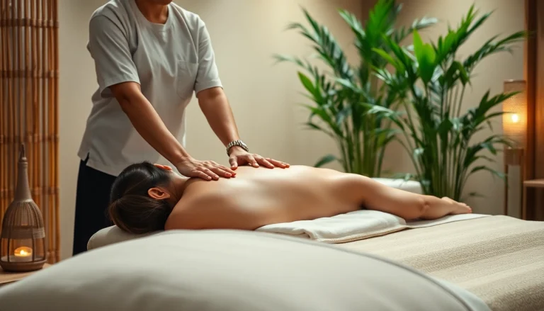 Experience a soothing 호치민 마사지 in a tranquil spa setting.