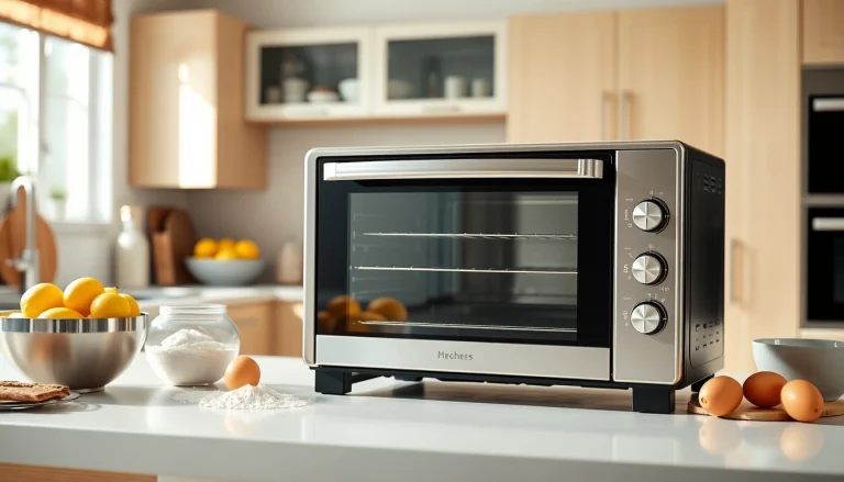 Utilize the best countertop oven for perfect baking in a modern kitchen setting.
