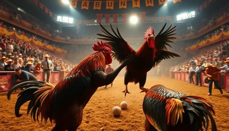 Witness thrilling rooster fights at 69vn.rodeo with intense competition and passionate atmosphere.