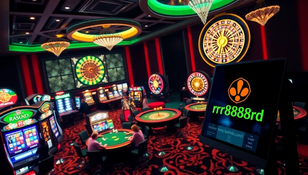 Experience the thrill of winning at the casino with https://rr88rd.com/ showcasing vibrant games, exciting poker tables, and spinning slot machines.