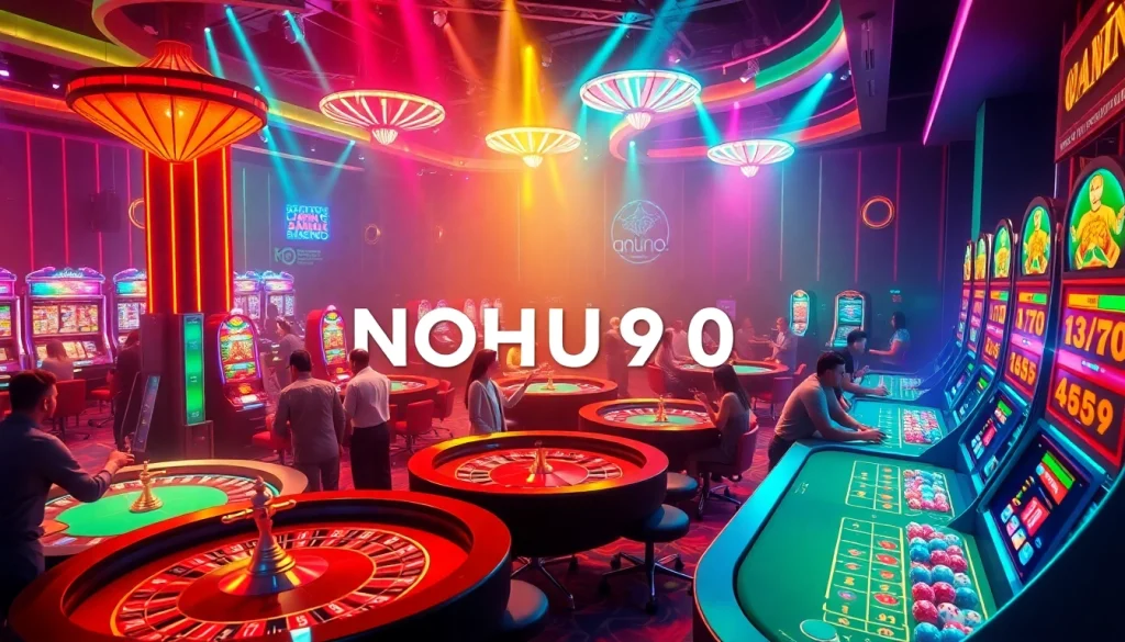 Experience the thrilling ambiance of NOHU90 as players engage with exciting casino games.